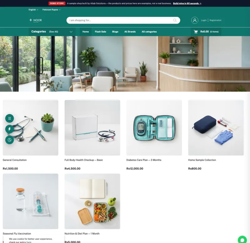 Noor Family Clinic — doctor, Lahore — live website built with Ailab